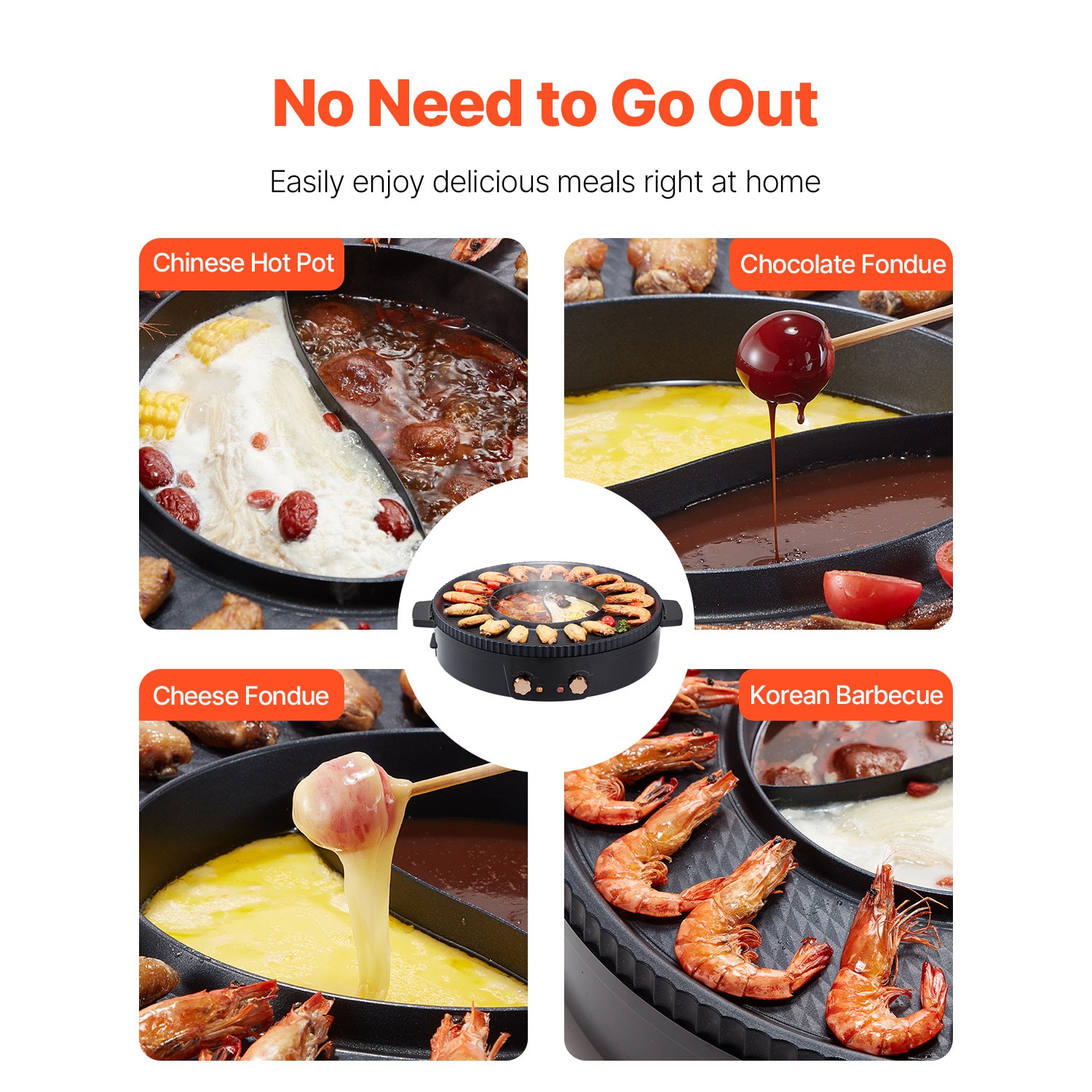 Electric Smokeless Grill And Hot Pot For Indoor Cooking_voghion.com